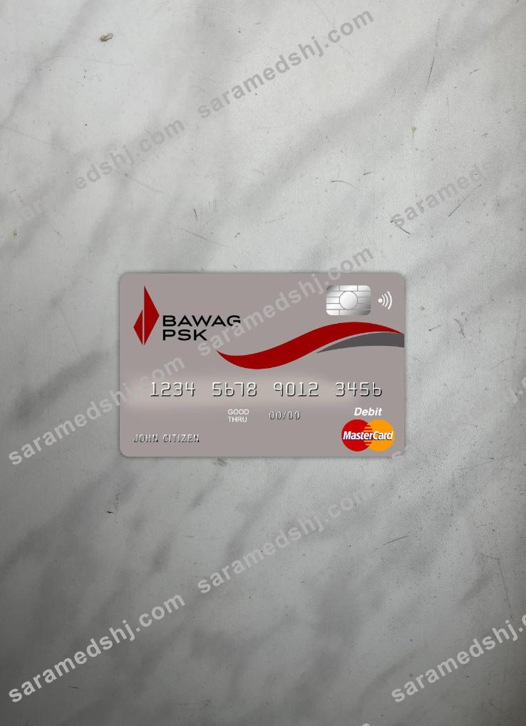 Austria Bawag PSK bank master card photolook front